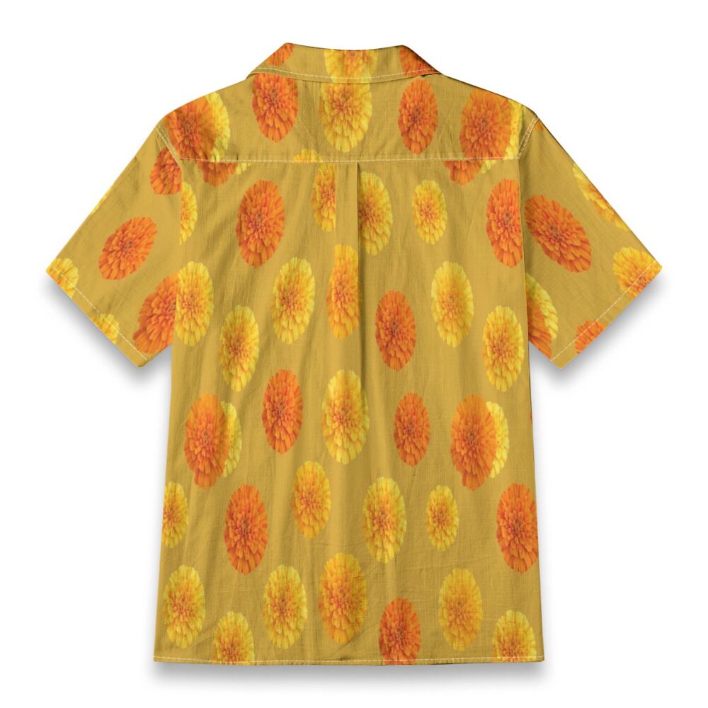 Hibiscus Navy Bold Tropical Floral Beach Shirt product image, view 5