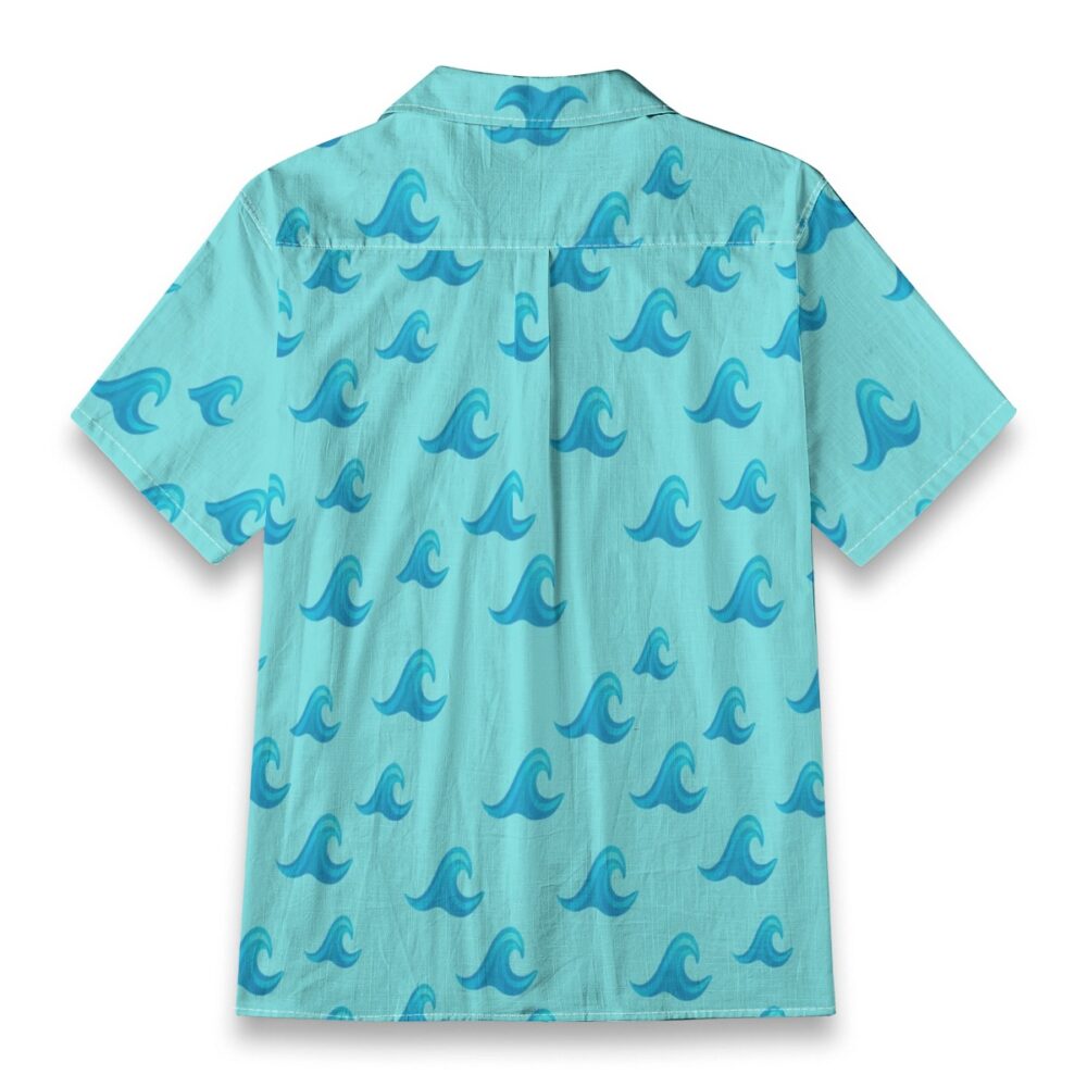 Aqua Wave Gradient Bright Ocean Summer Shirt product image, view 5