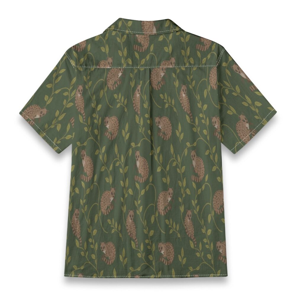 Serval Savanna Golden Grass Tropical Shirt product image, view 5