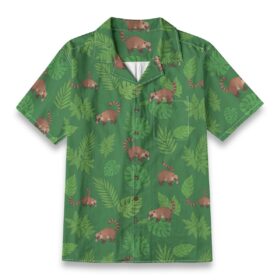 Coati Tropical Leaf Green Shirt