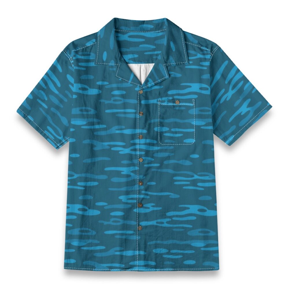 Marine Ripple Layers Deep Ocean Island Shirt product image, view 6