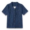 Flowing Tide Lines Teal Ocean Resort Shirt product image, view 6