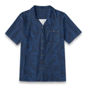 Navy Swirl Current Resort Shirt