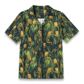 Golden Monkey Vine Dark Jungle Shirt